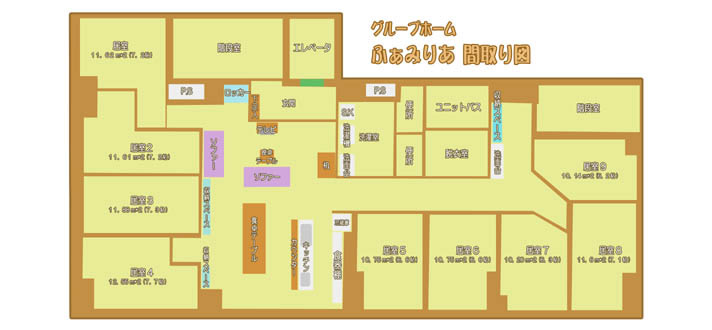 グループフォームふぁみりあの間取り図